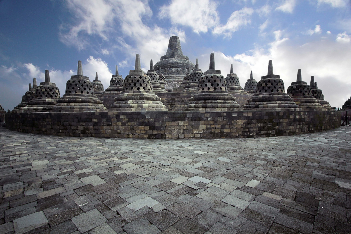Buddhistický chrám Borobudur