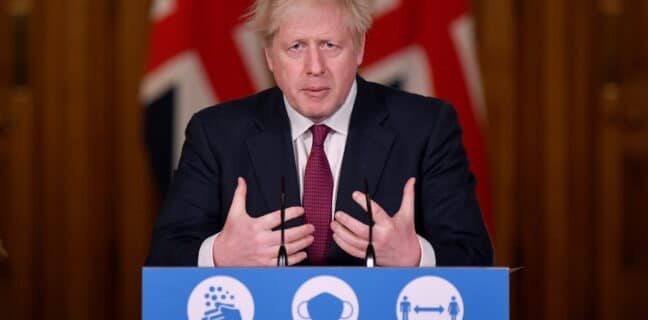 Britain's Prime Minister Boris Johnson