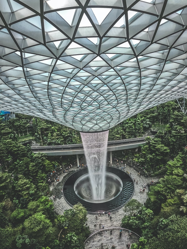 atrakce na letištích - Jewel Changi Singapur