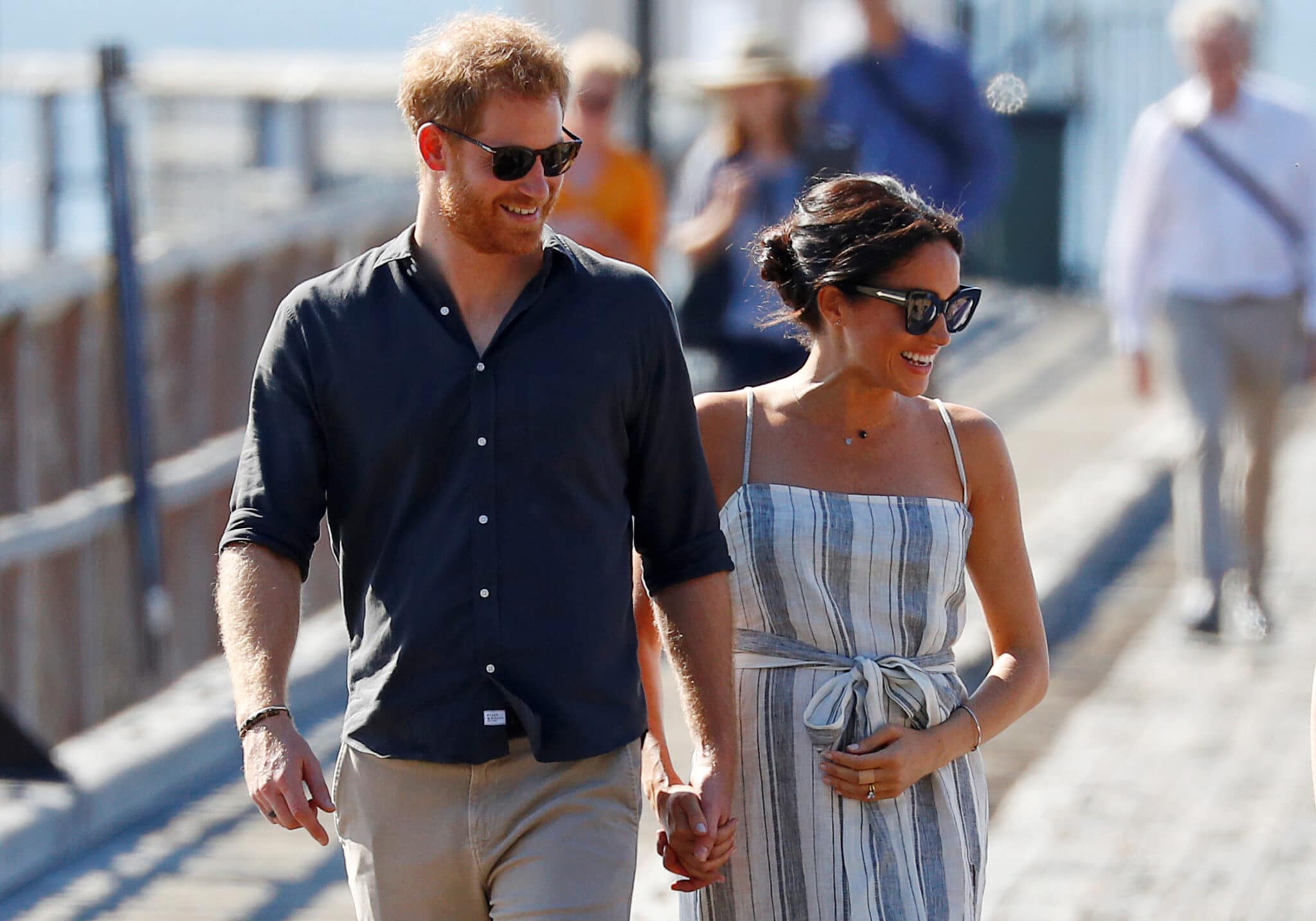 Britain's Prince Harry and Meghan