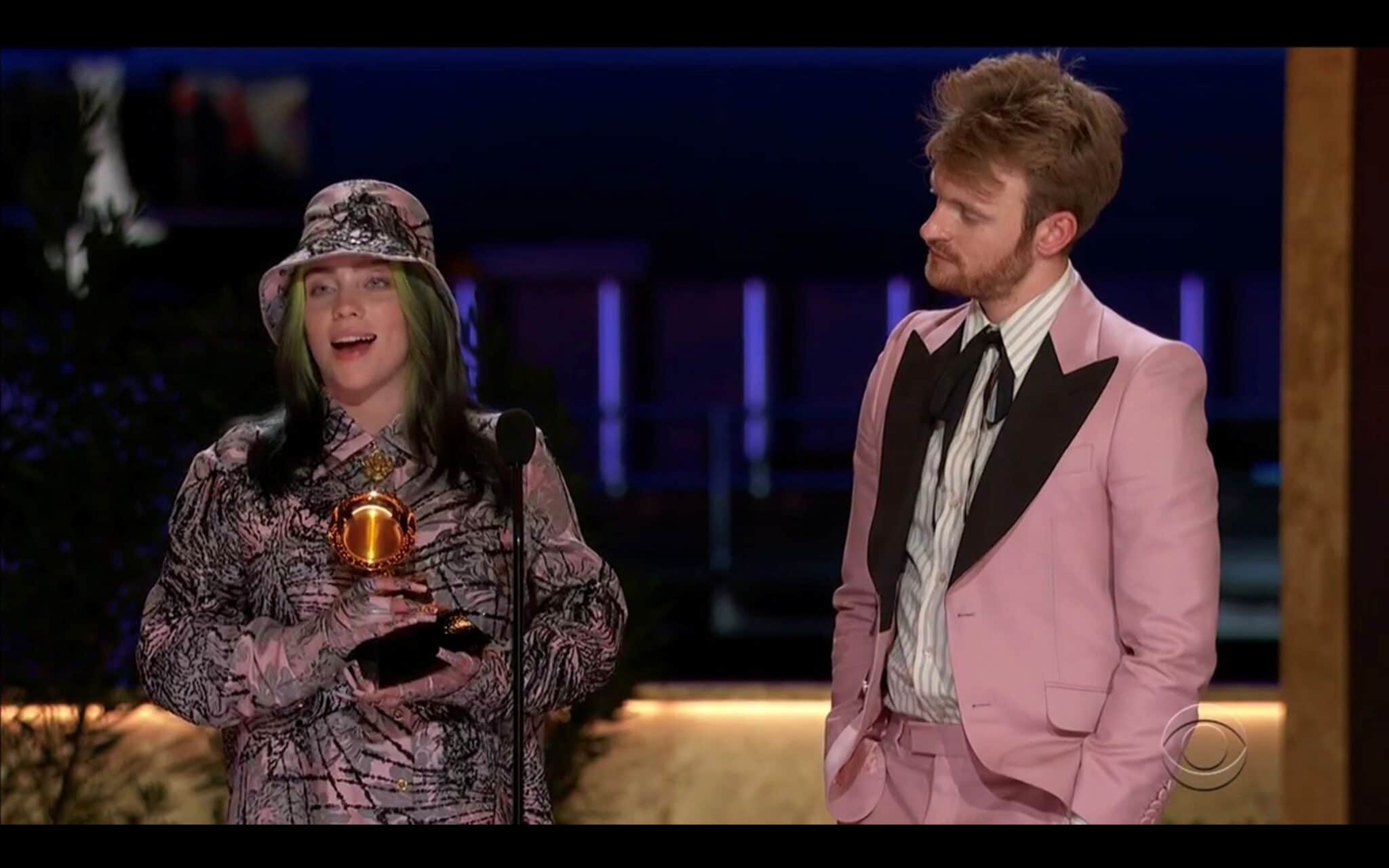 Billie Eilish s bratrem Finneasem O'Connellem na 63. ročníku udílení cen Grammy