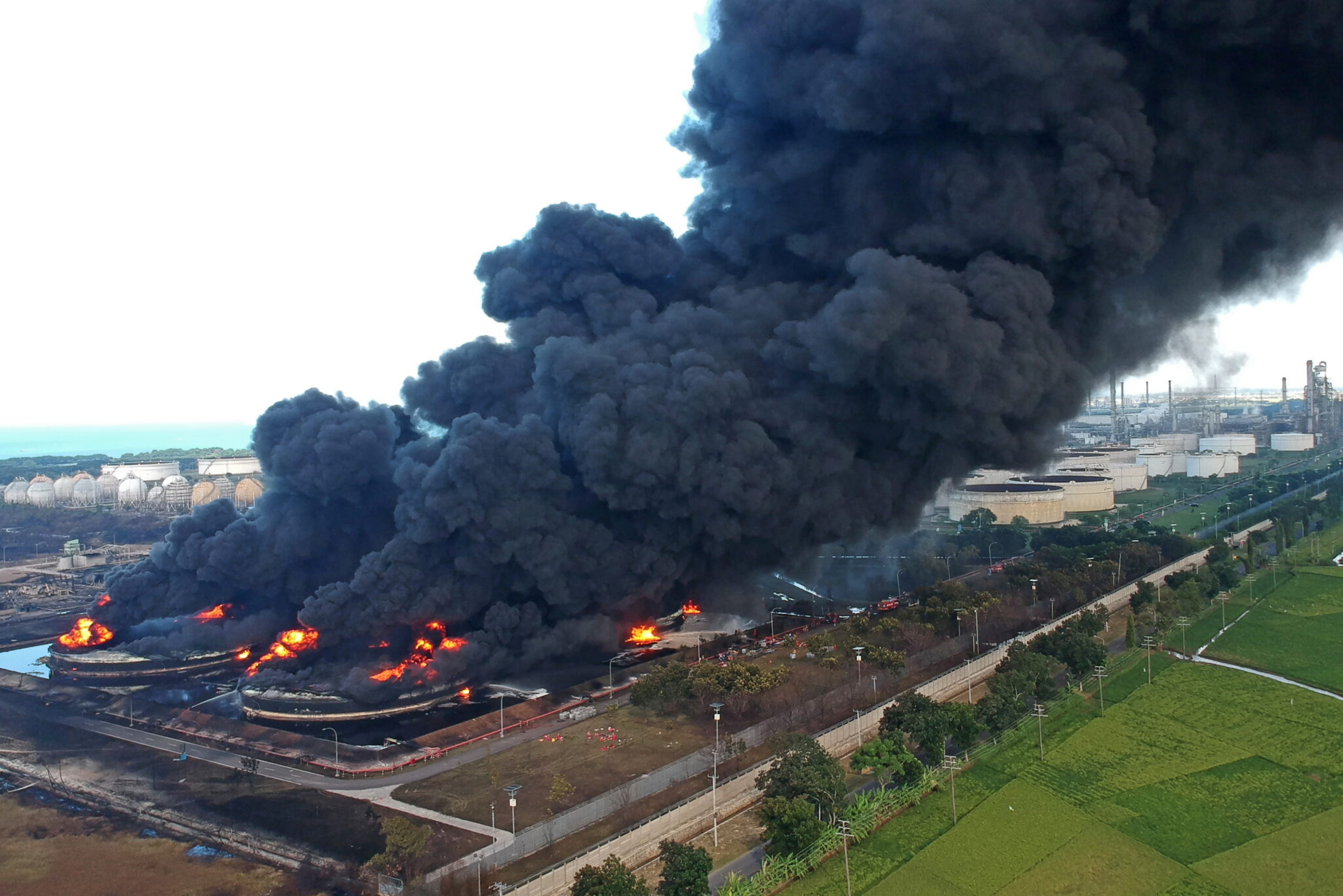 Indonésie: Požár ropné rafinerie