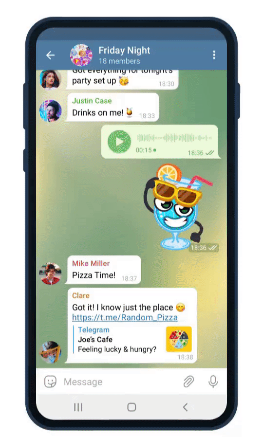 nová verze Telegram