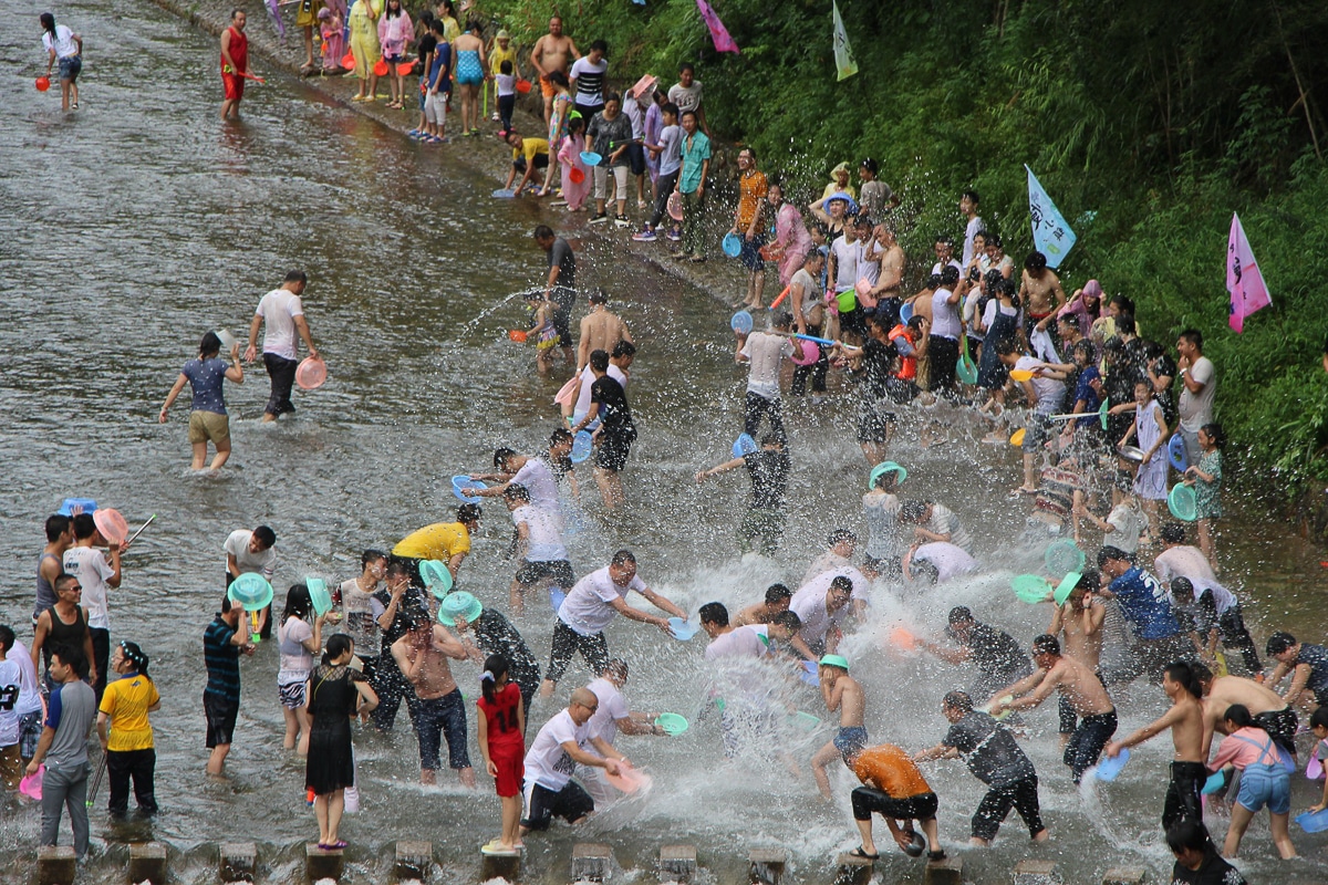 vodní festival Songkran