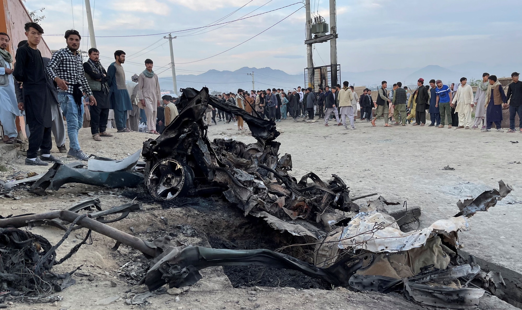 Místo exploze, Kábul, Afghánistán