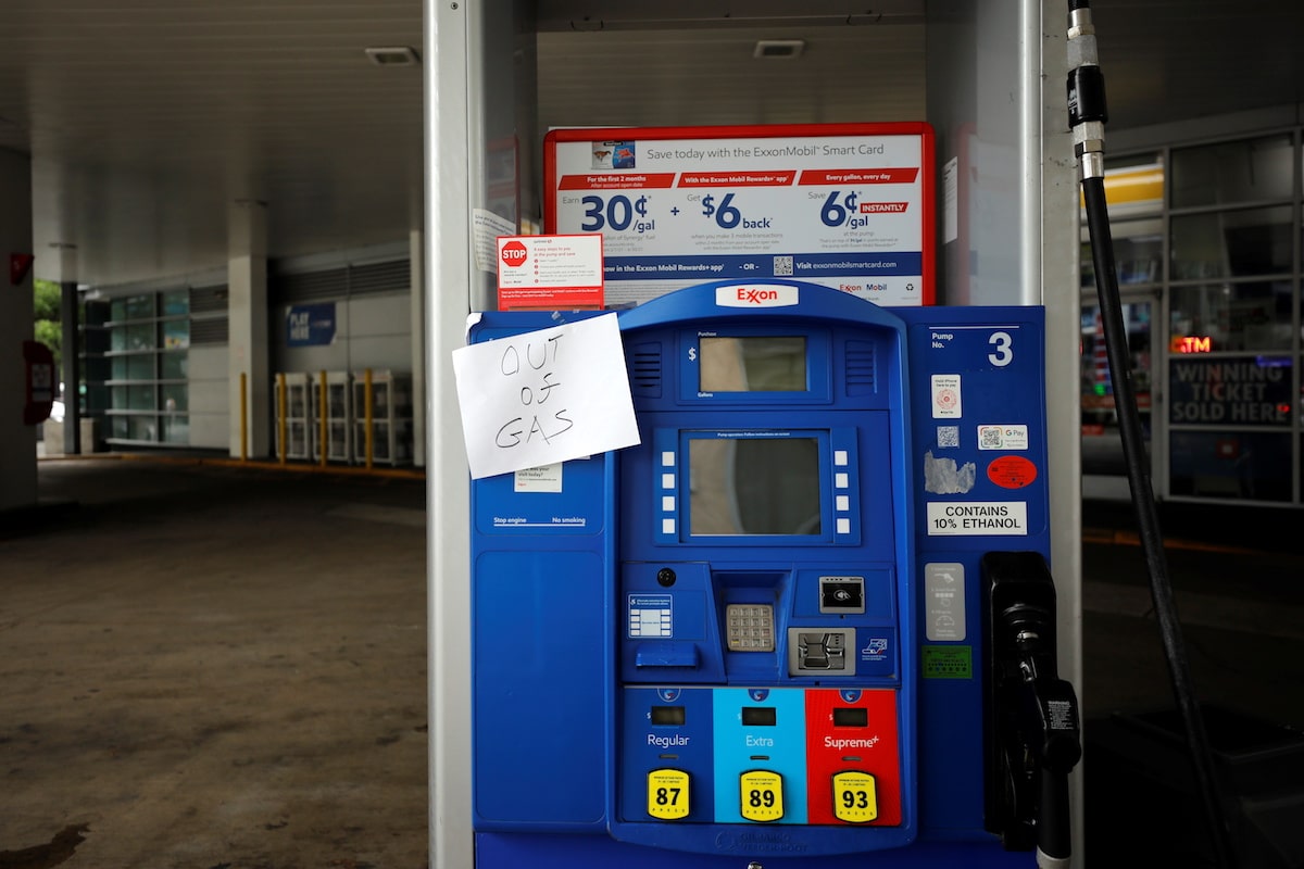 Většina čerpacích stanic ve Washingtonu bez benzinu