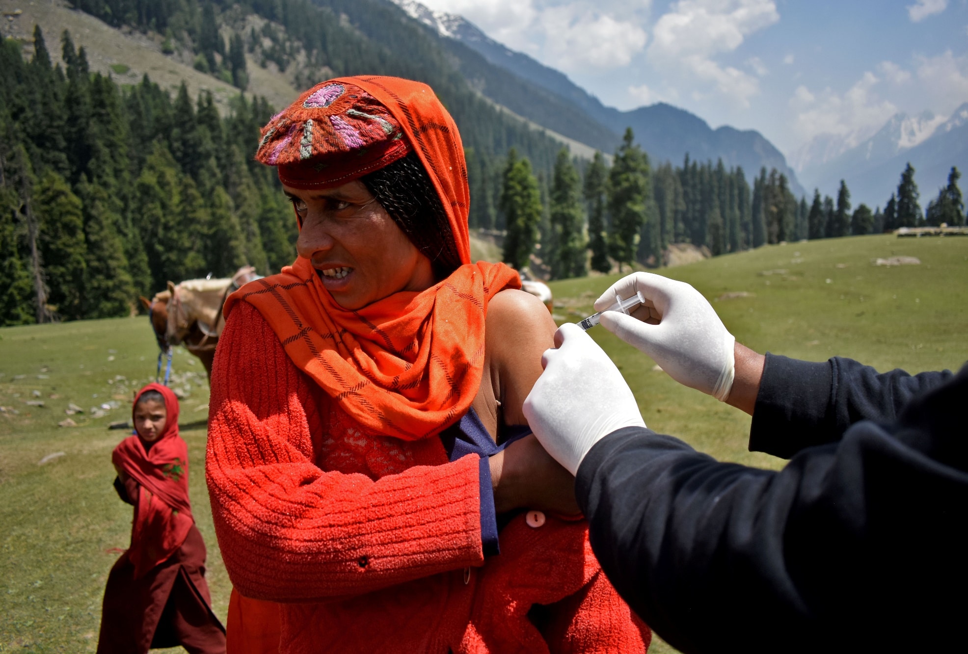 Očkování v odlehlých oblastech, Indie