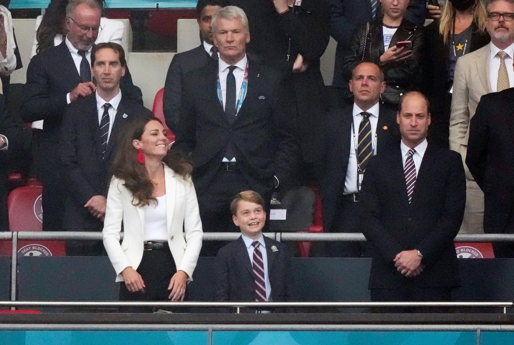 Euro 2020: princ William, vévodkyně Kate a princ George