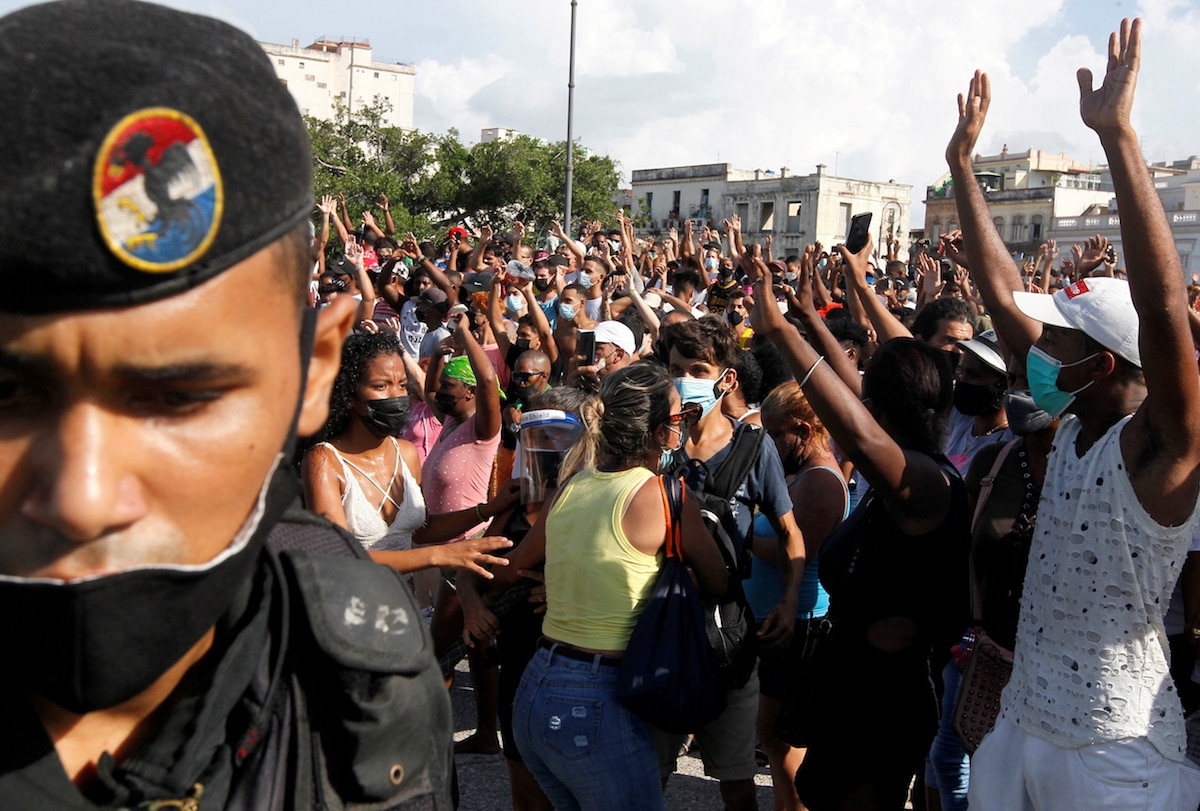 Kuba protivládní demonstrace