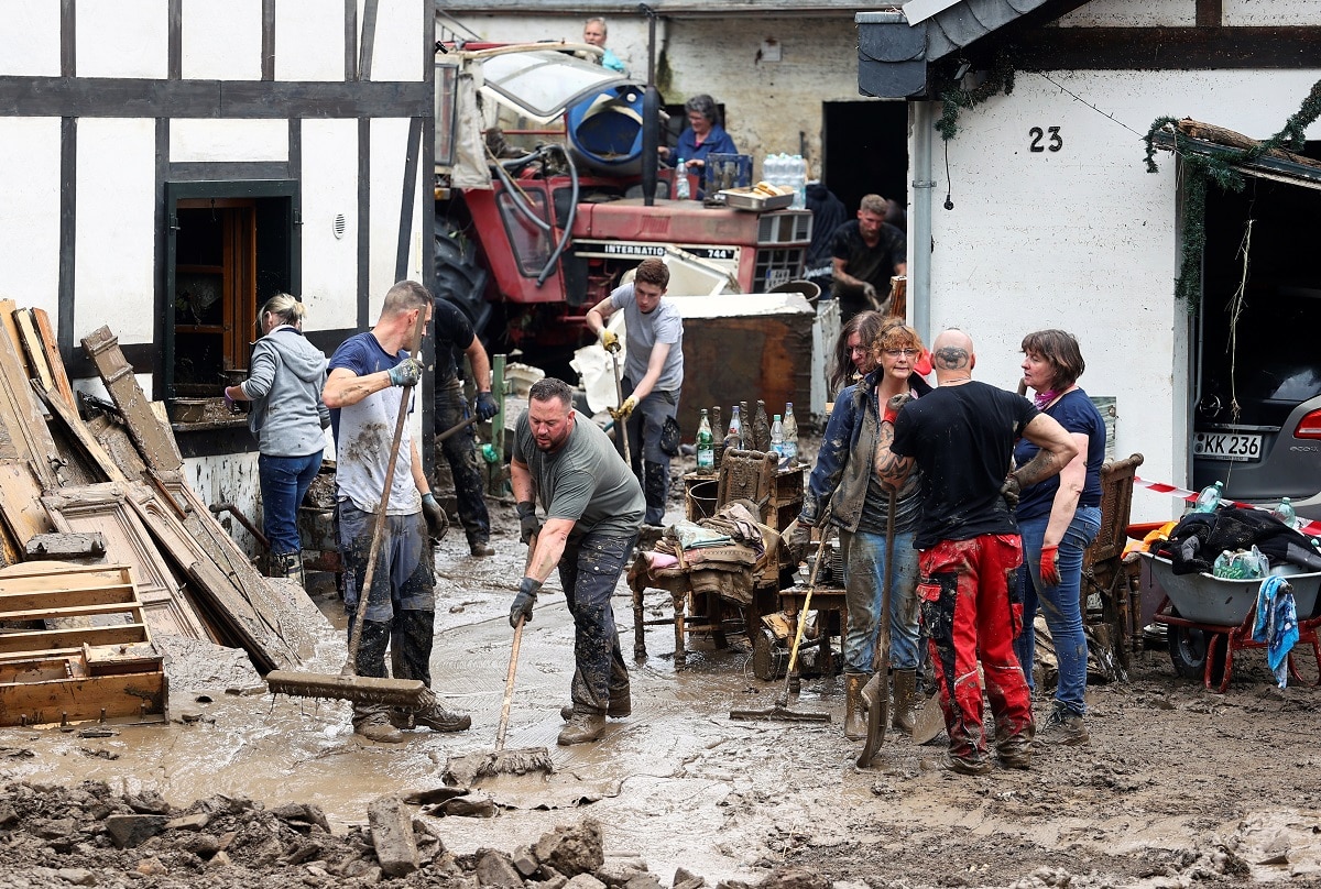 opravy po záplavách v Německu