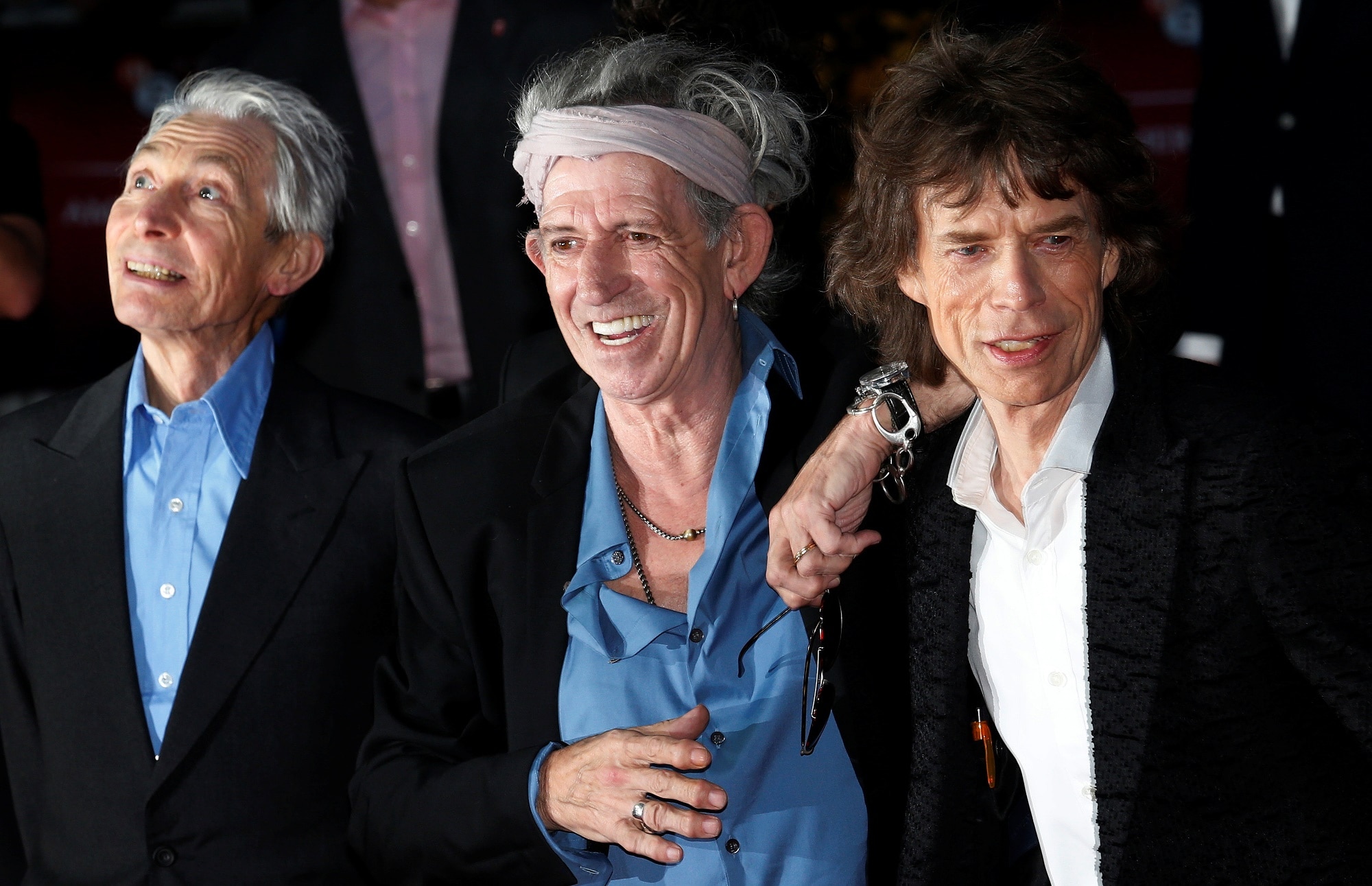 Rolling Stones: Charlie Watts, Keith Richards a Mick Jagger