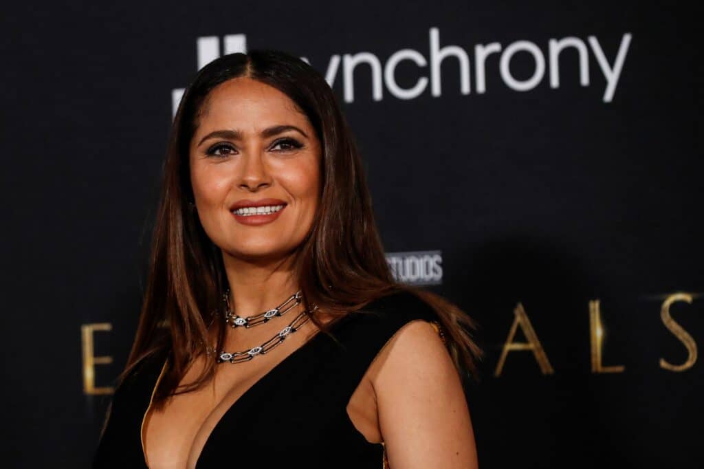 Salma Hayek na premiéře Eternals