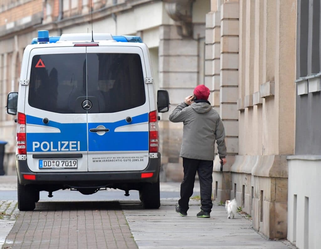Německá policie podnikla razii v Sasku