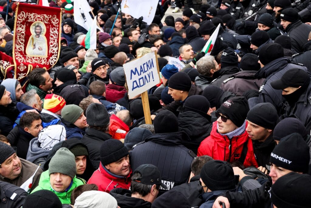 Protest zorganizovala ultranacionalistická strana Obnova