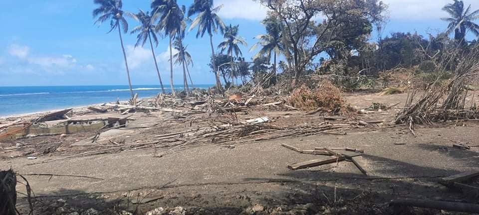 Následky výbuchu sopky a vlny tsunami, Tonga