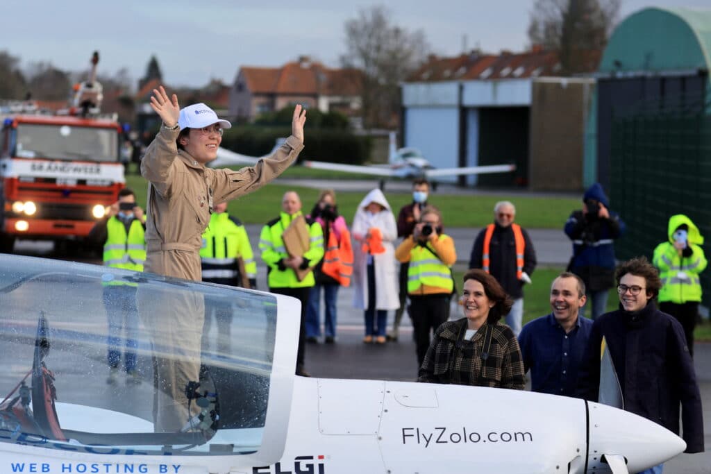 Po pětiměsíční cestě letkyni čekalo vřelé uvítání