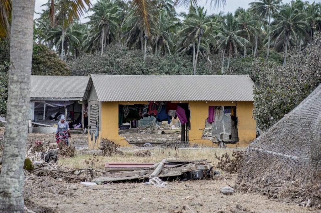Následky katastrofy, Tungua, Tonga