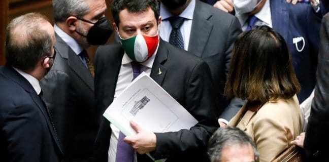 Italský politik Matteo Salvini