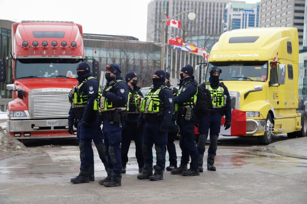 Policisté v Ottawě