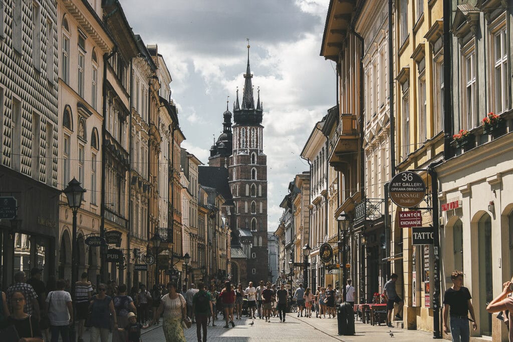 Krakov nejdostupnějších evropských destinací