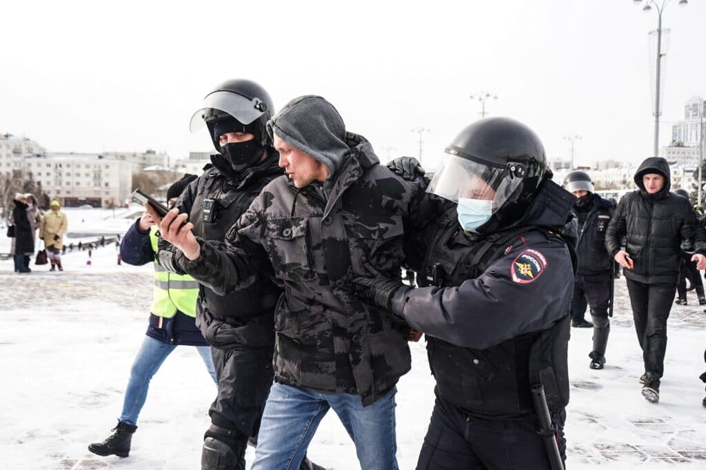 Protiválečné protesty v Rusku v Jekatěrinburgu, 6. března