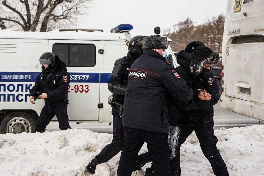 K protestům přes svůj tým vyzval Navalnyj