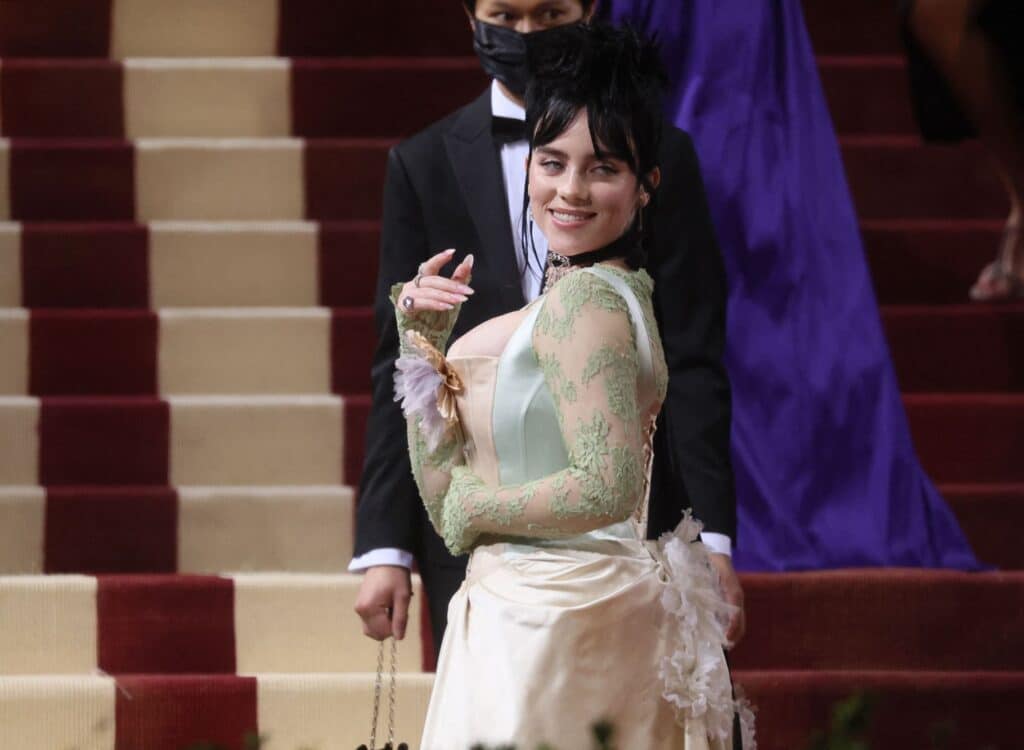 Zpěvačka Billie Eilish na Met Gala