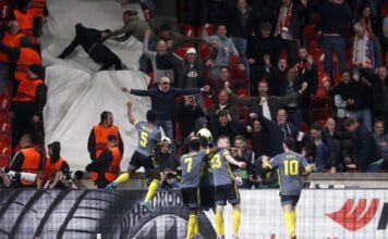 Fotbalisté Feyenoordu v Edenu