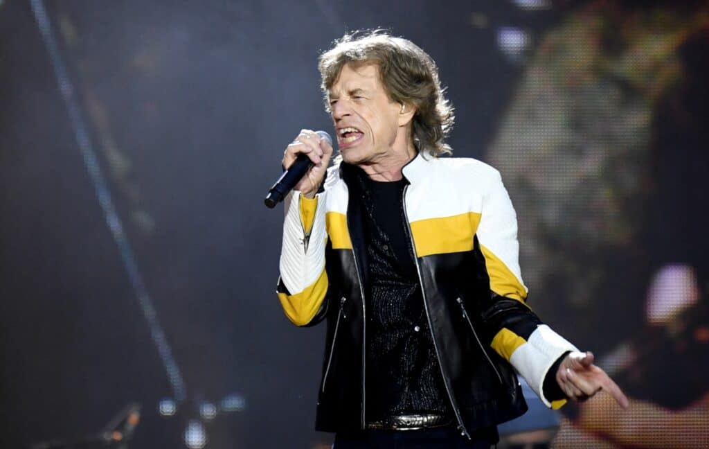 Mick Jagger na show v Mnichově