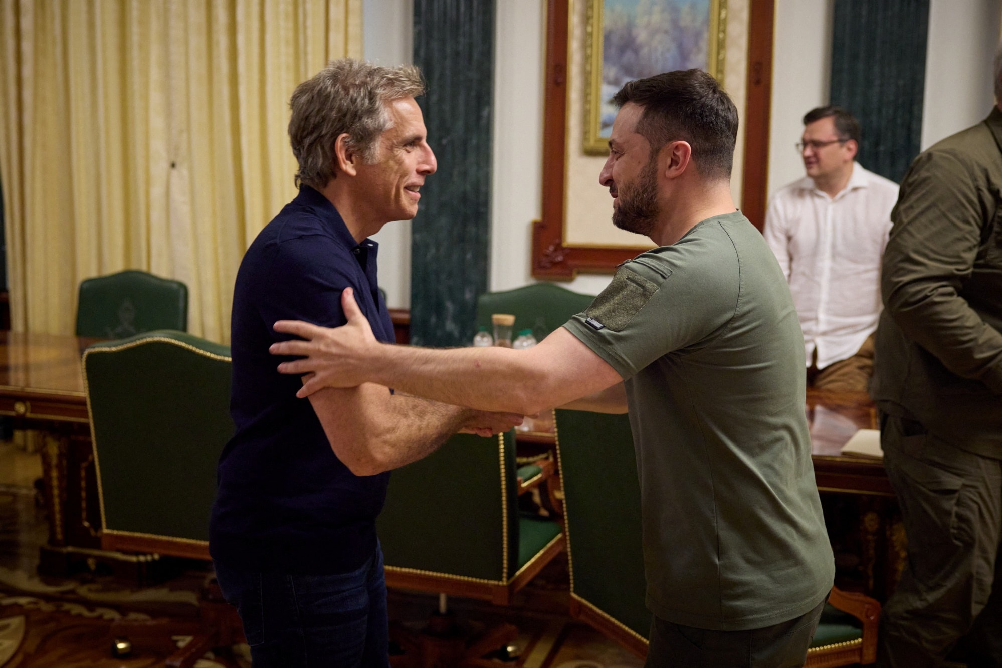 Ben Stiller se setkal s ukrajinským prezidentem Zelenským