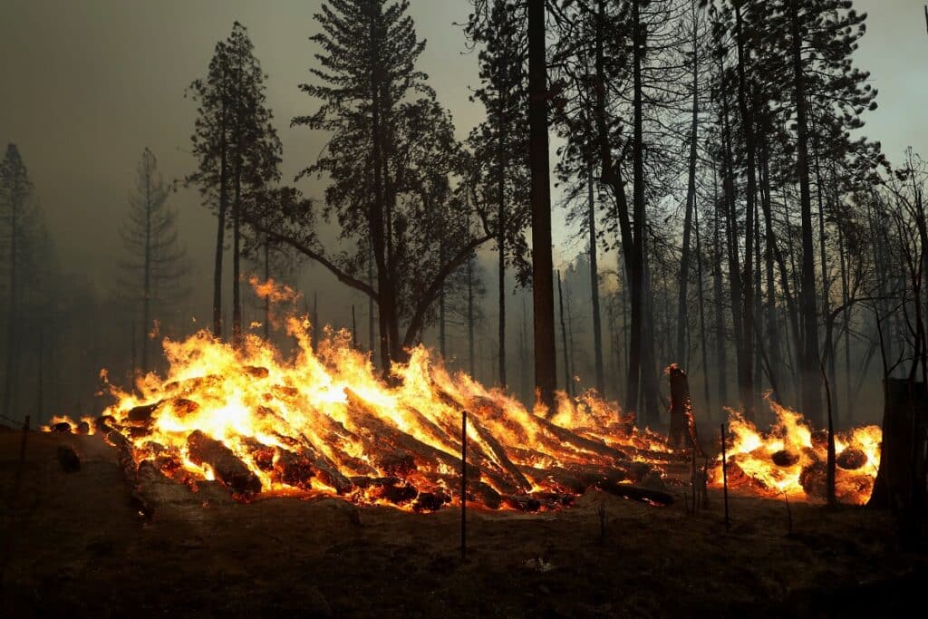 Kalifornie požár Yosemite