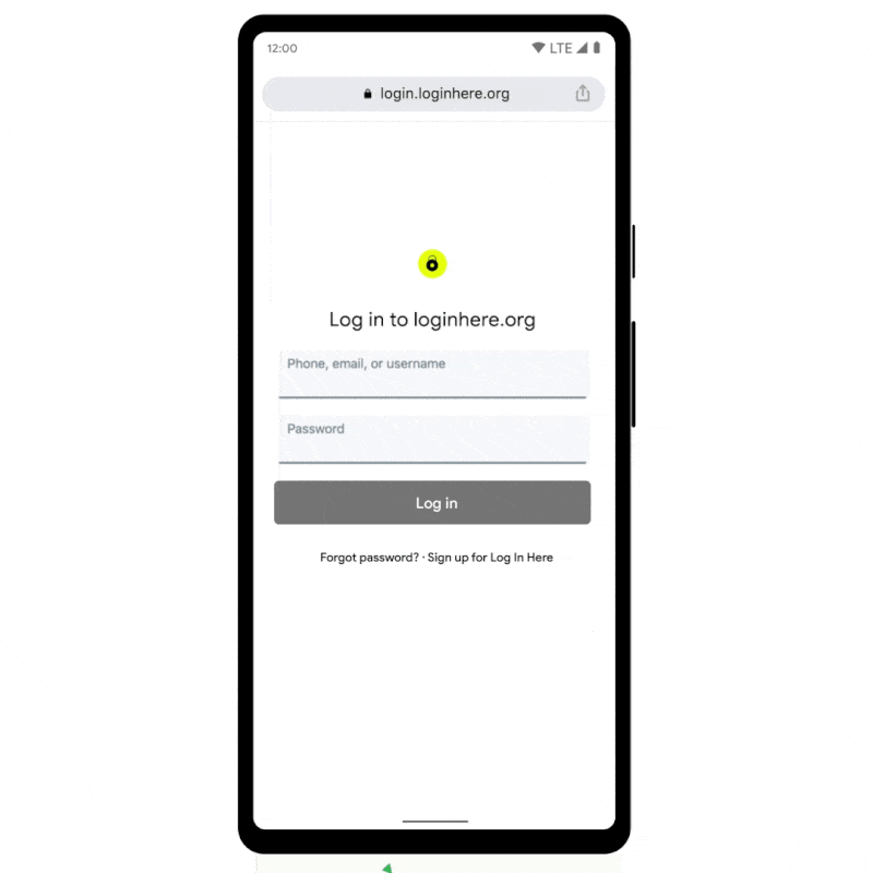 Nová funcke Touch-to-Login