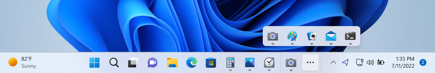 Windows 11 aktualizace hlavního panelu