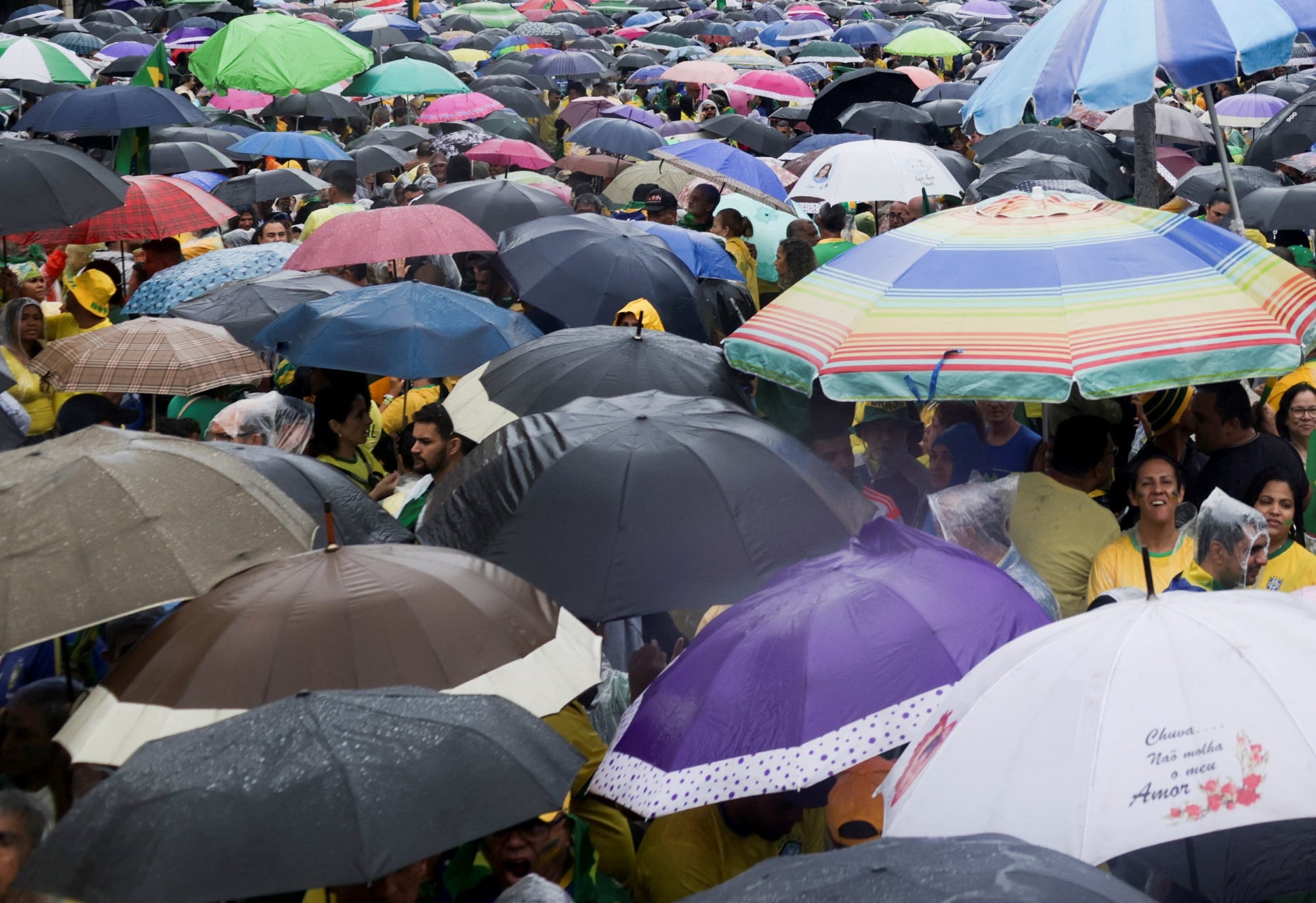 Protest proti volební porážce brazilského prezidenta Jaira Bolsonara, Rio de Janeiro