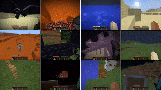 Příklady úkolů, které může MineDojo provést
