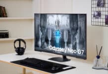Samsung představil 43palcový herní monitor Odyssey Neo G7 Mini LED