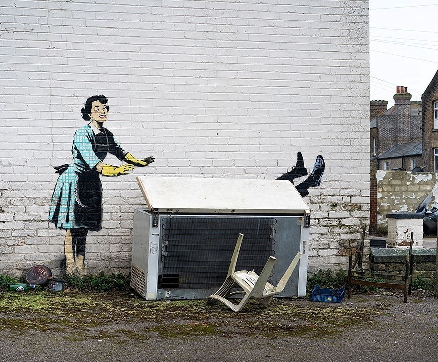 Původní podoba Banksyho díla
