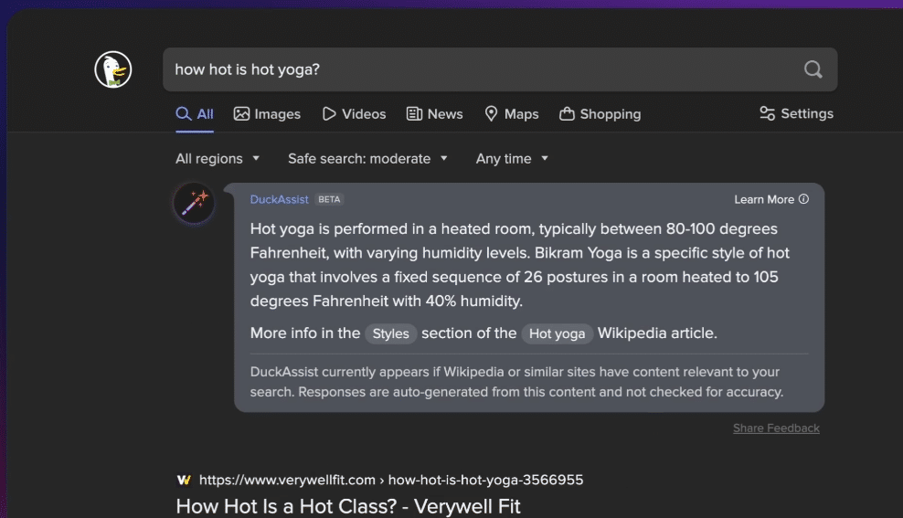 DuckAssist DuckDuckGo ChatGPT