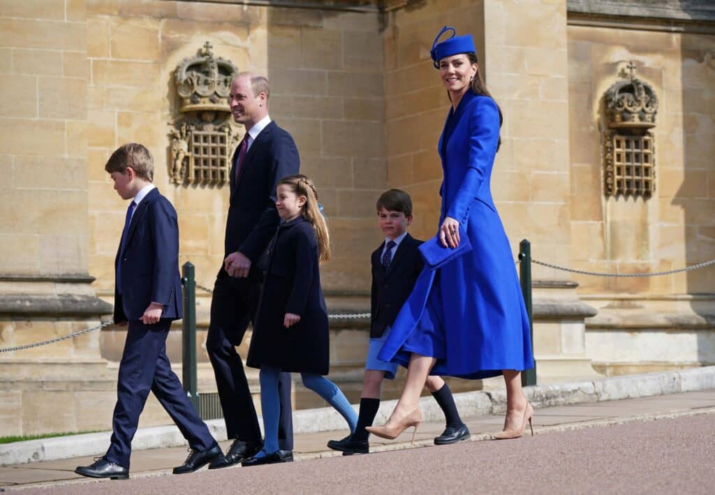 Princ William a princezna Kate s dětmi