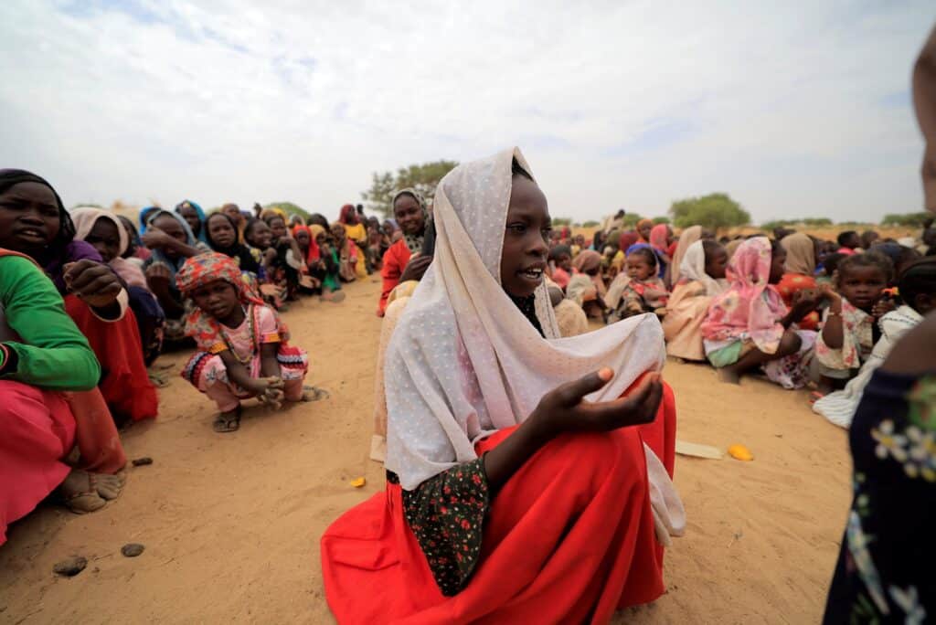 Súdánské děti uprchlíků, Koufroun, Čad, 11. května 2023