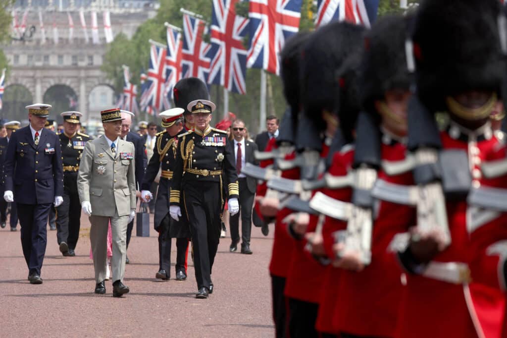 Trooping the colour narozeniny Karel III.