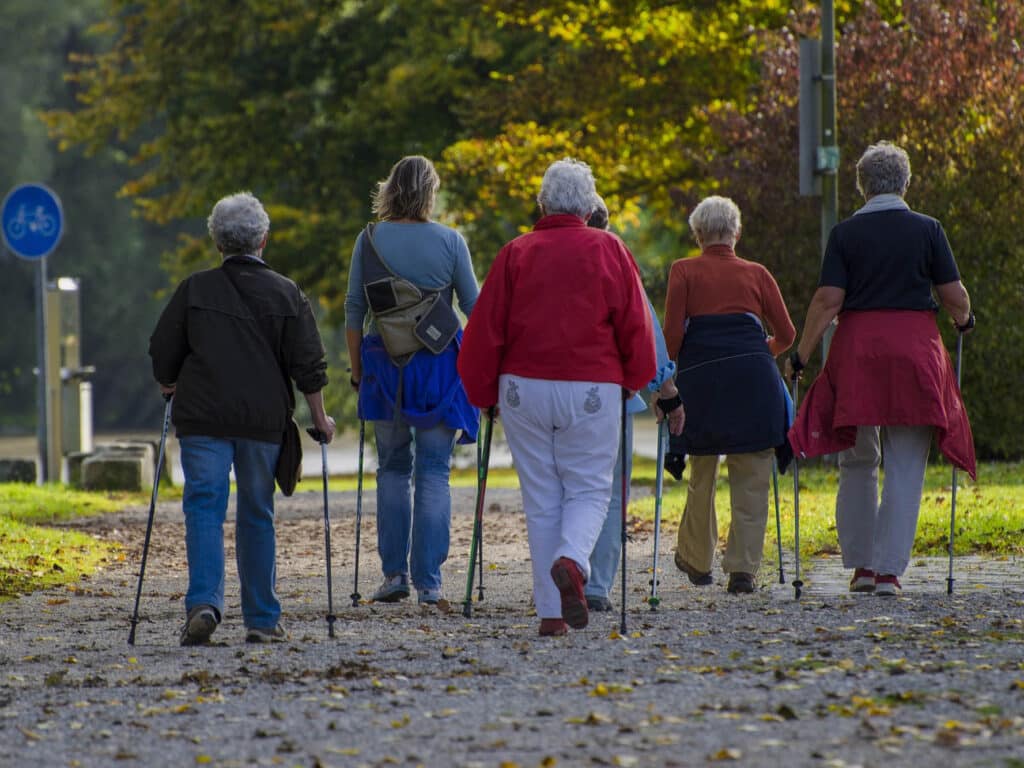 Zdokonalování techniky nordic walking