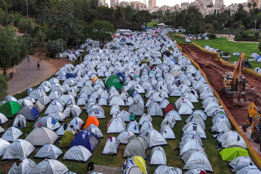 Demonstrace Izrael soudní reformy