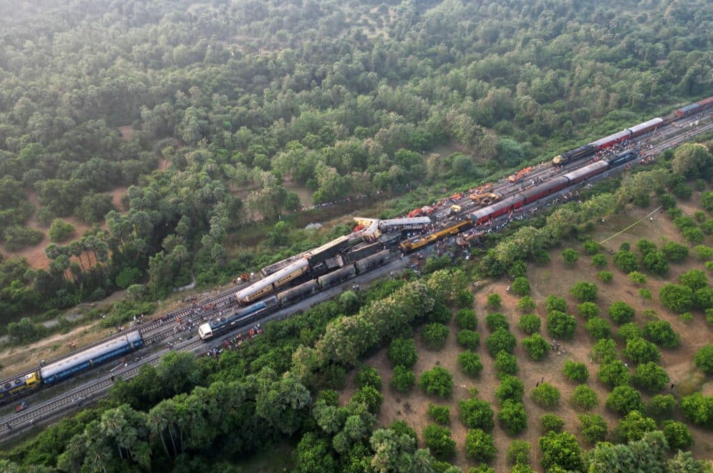 Srážka vlaků ve státě Ándhrapradéš, Indie, 30. října 2023