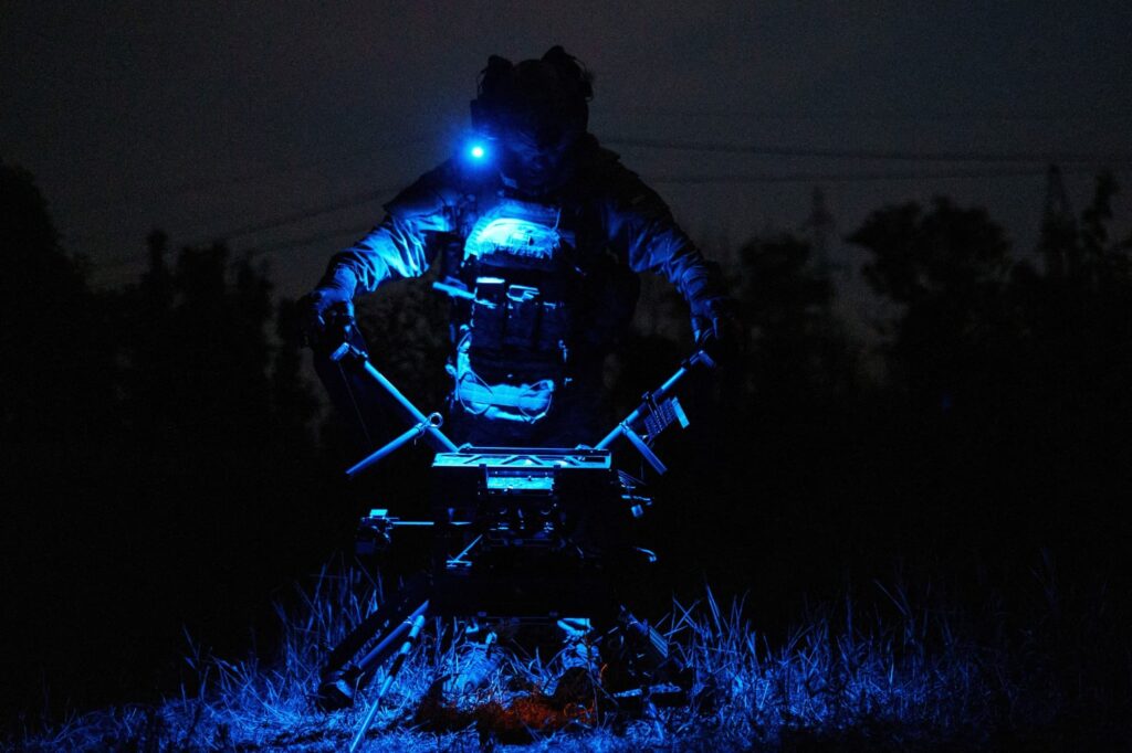 Příslušník dronové jednotky 24. samostatné mechanizované brigády ukrajinských ozbrojených sil, Doněcká oblast