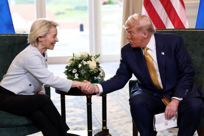 Trump a Leyen
