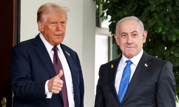 Donald Trump a Benjamin Netanjahu