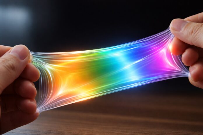 Natažitelný OLED drží jas i po opakovaném natahování