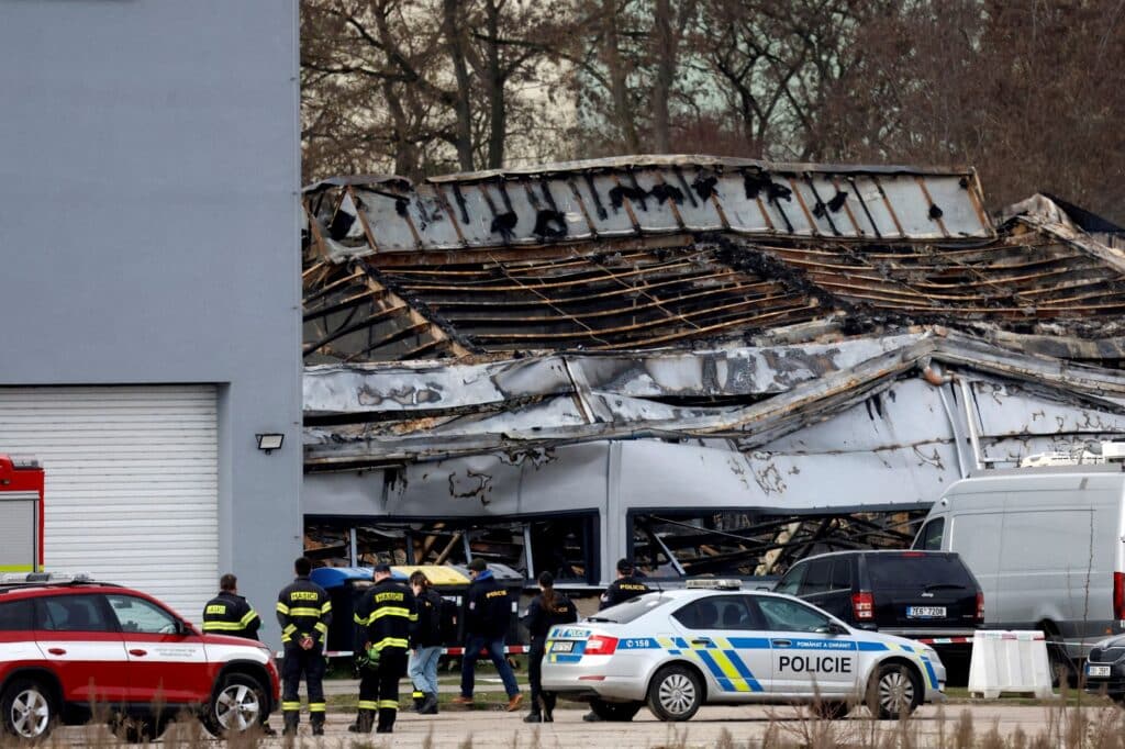 Požár, Pardubice, zbrojovka