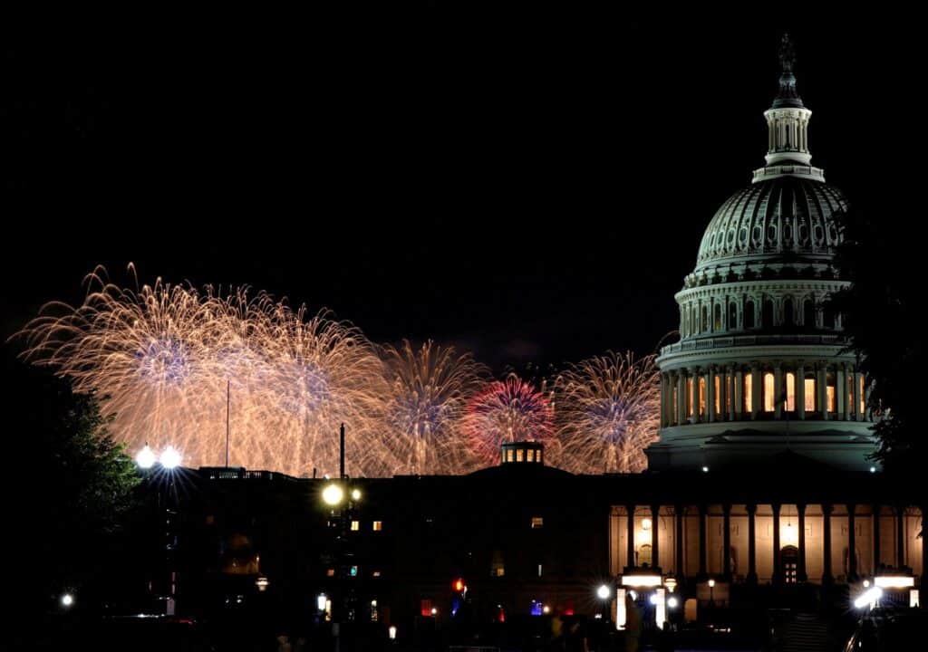 Amerika, Washington, Den Nezávislosti, Salute to America, Capitol